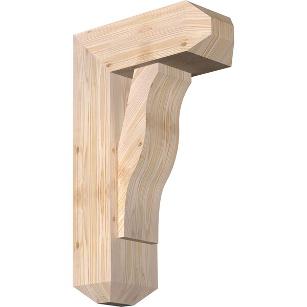 Ekena Millwork Funston Craftsman Smooth Bracket w/ Offset Brace, Douglas Fir, 7 1/2"W x 18"D x 30"H BKT0806X18X30FST04SDF - main